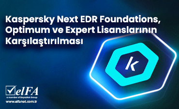 Kaspersky Next EDR Foundations, Optimum ve Expert Lisanslarının Karşılaştırılması